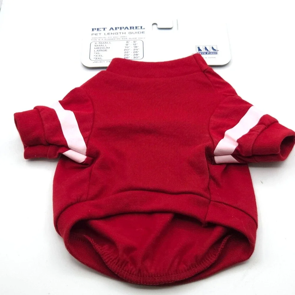 ALABAMA CRIMSON TIDE: Pet T-Shirt / Red & White / Large‎ / Pets First /